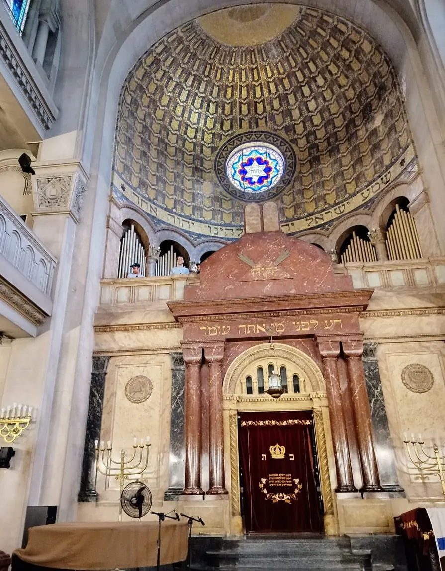 Interior of the Libertad Synagogue in Buenos Aires
